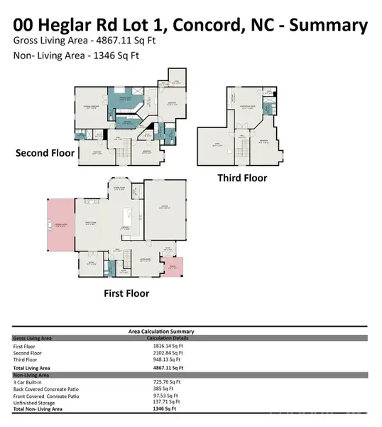 2D floor plan layout of this home in , Concord, NC (Image 4).