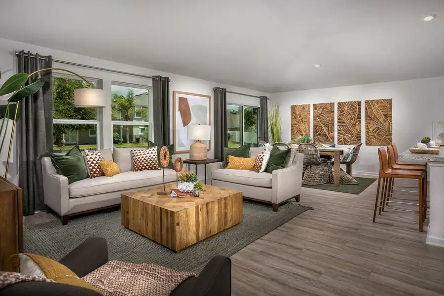 Furnished interior view inside a new home in Panther Creek, Jacksonville (Image 3).
