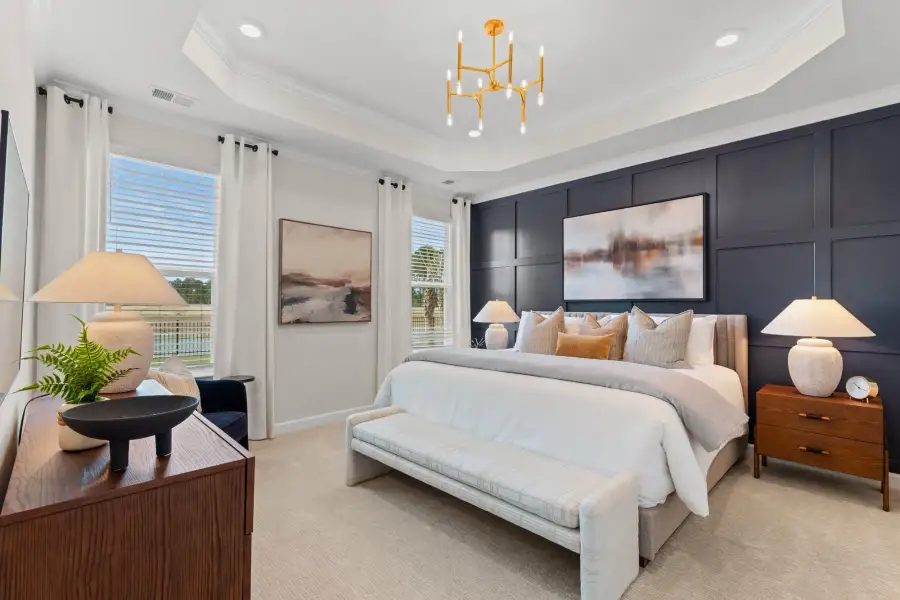 Representative furnished interior of a home built from the The Hickory by Chesapeake Homes in Neill's Pointe, Angier (Image 6).