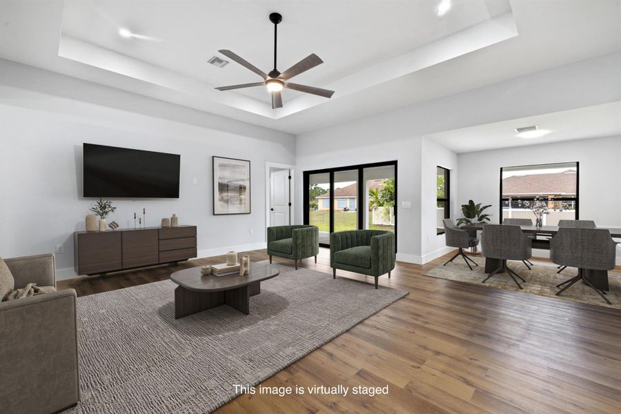 Furnished interior view inside a new home in , Lehigh Acres (Image 7).