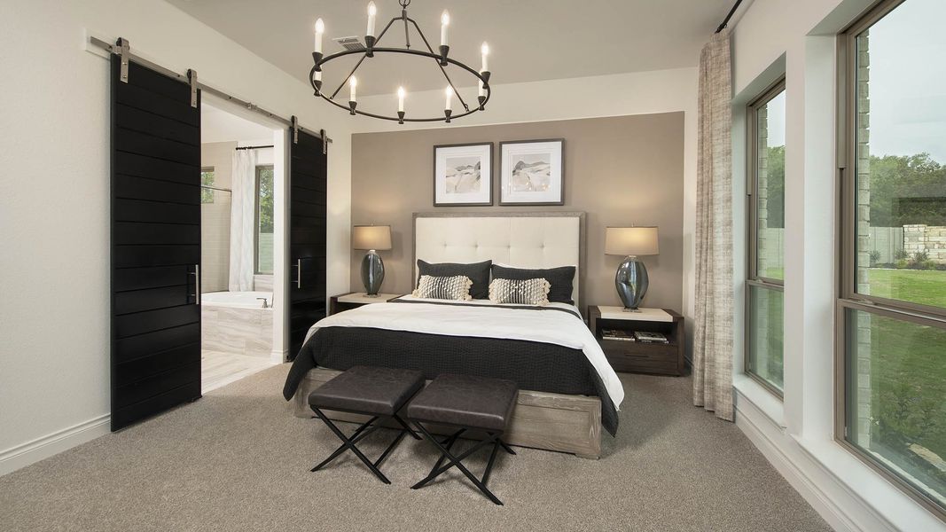 Furnished interior view inside a new home in Crosswinds, Kyle (Image 7). Furnished interior view inside a new home in Crosswinds, Kyle (Image 7).