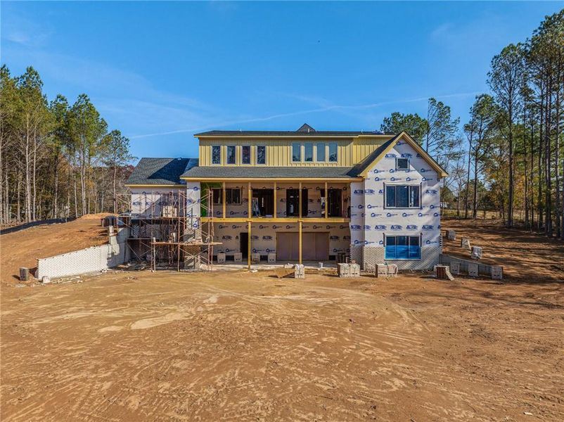In-progress construction of a new home in , Dacula, GA (Image 111).