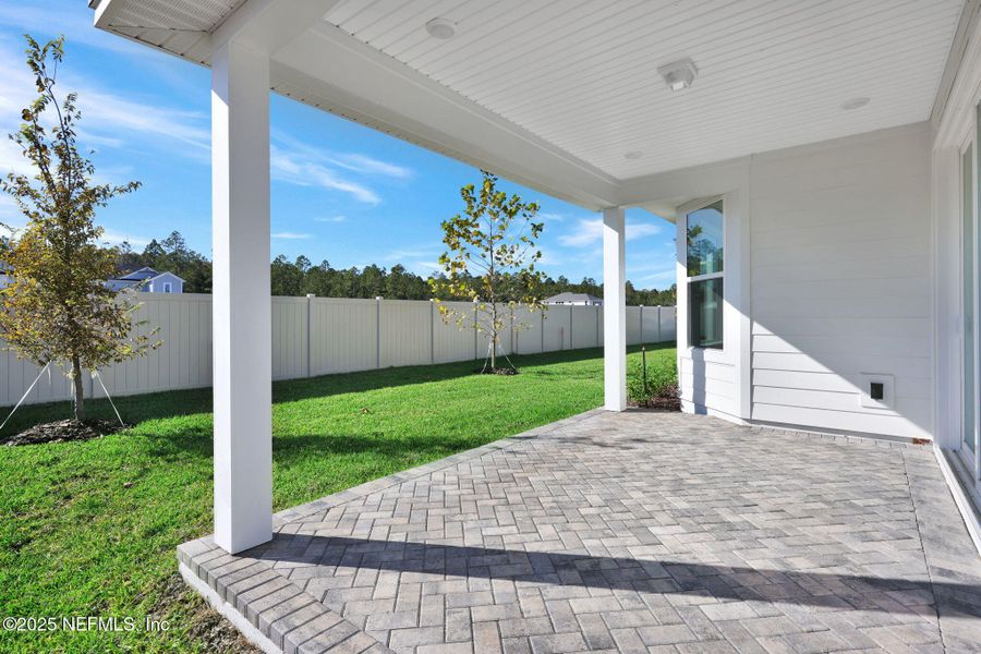 Exterior details and patio area of a home in Seabrook Village at Seabrook, Ponte Vedra (Image 3).