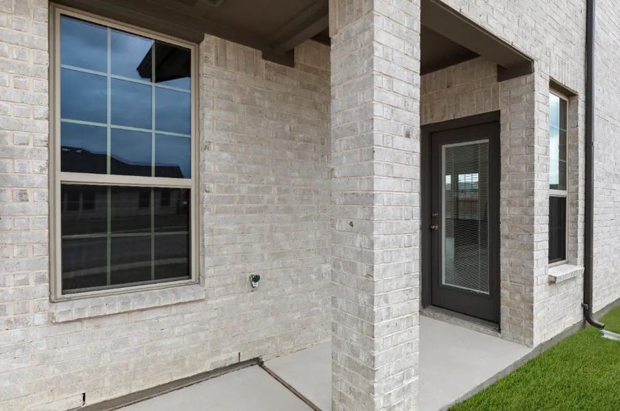 Front exterior of a new home in Sanger Circle, Sanger, TX, highlighting curb appeal (Image 20).