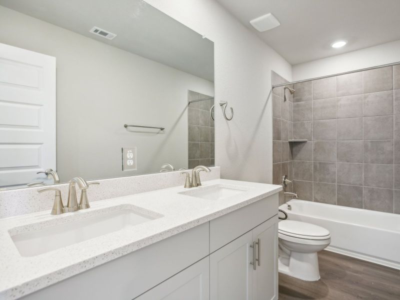 Furnished interior view inside a new home in Opal Meadows, Kyle (Image 6).