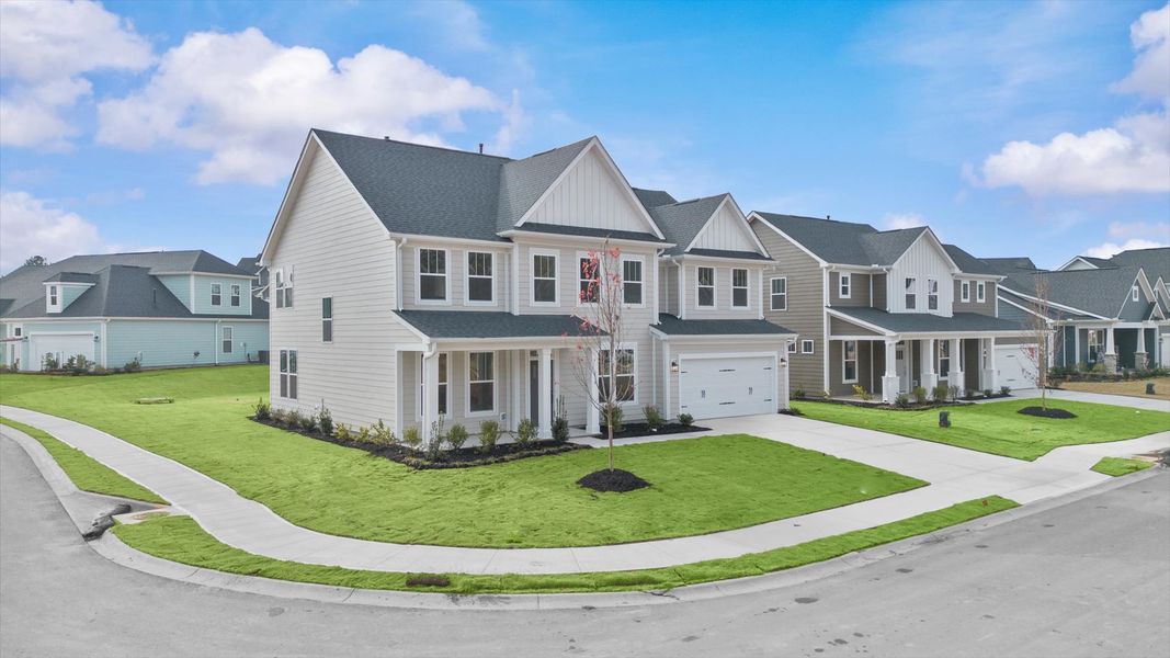 Vibrant home exterior in a thoughtfully planned community near city conveniences