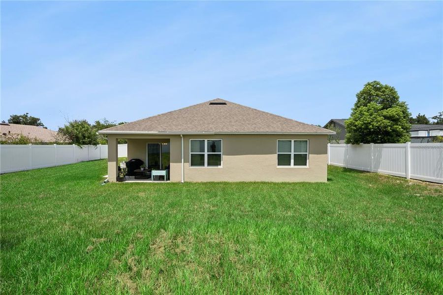 Exterior details and patio area of a home in Deltona New Homes, Deltona (Image 20).