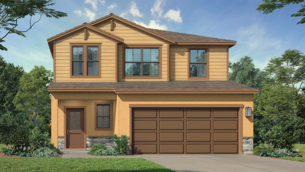 The Jupiter Coastal Elevation at Grasslands West by DRB Homes. The Jupiter Coastal Elevation at Grasslands West by DRB Homes.