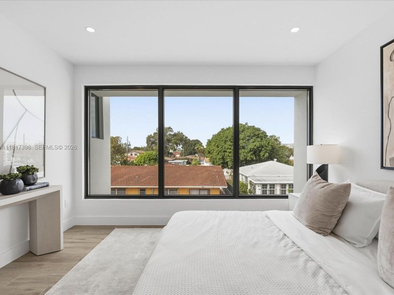 Furnished interior view inside a new home in , Miami (Image 48).