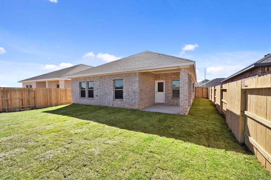Exterior details and patio area of a home in Cypress Green, Hockley (Image 25).