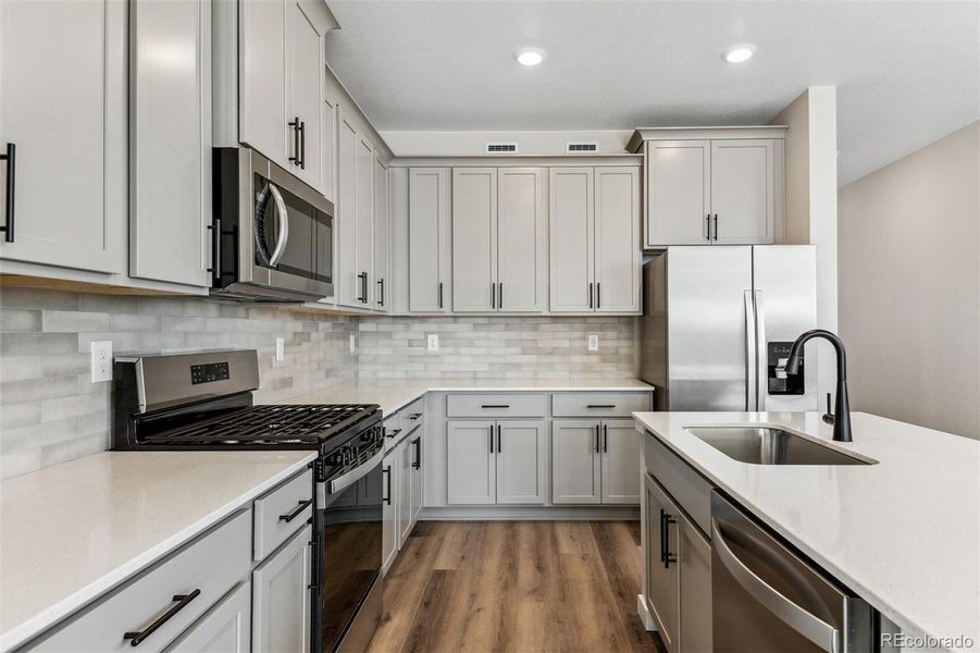 Furnished interior view inside a new home in Second Creek Farm, Commerce City (Image 4).