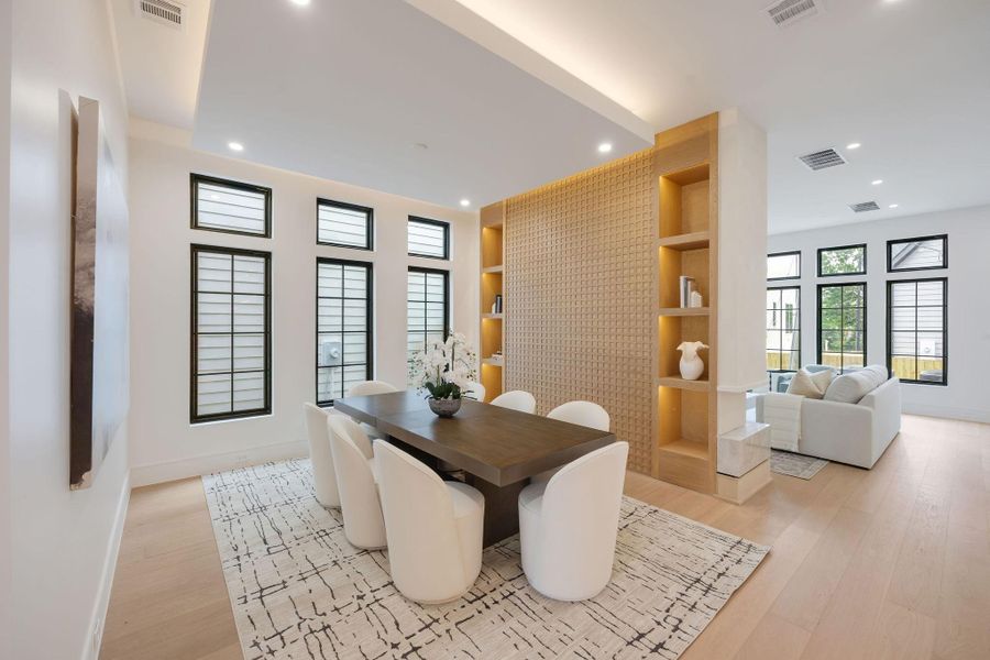 Furnished interior view inside a new home in , Houston (Image 42).