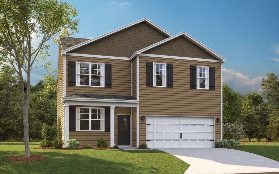 Representative exterior photo of a completed home built from the Belhaven by D.R. Horton in The Ridge at Neals Landing, Knoxville, TN (Image 2).