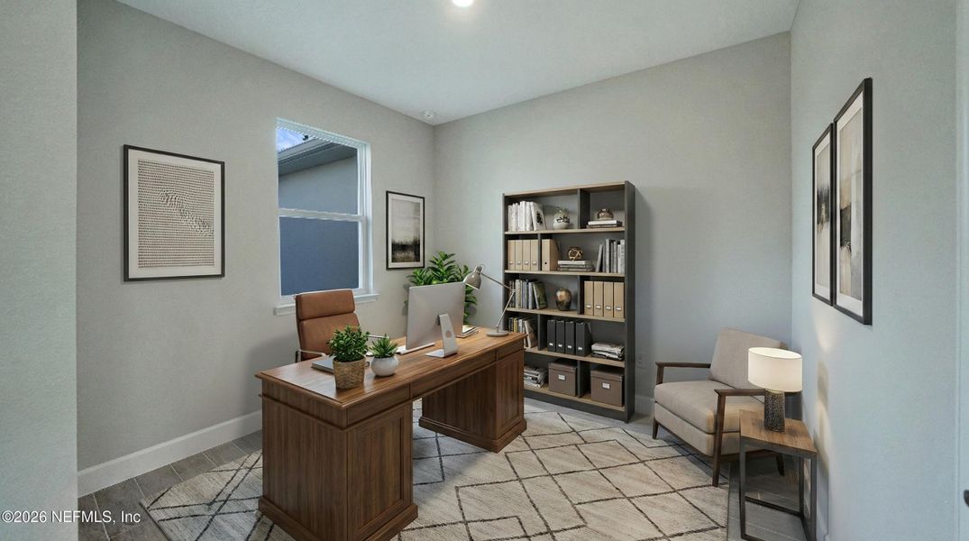 Furnished interior view inside a new home in , Palm Coast (Image 18).