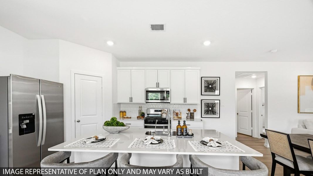Furnished interior view inside a new home in , Crosby (Image 12).