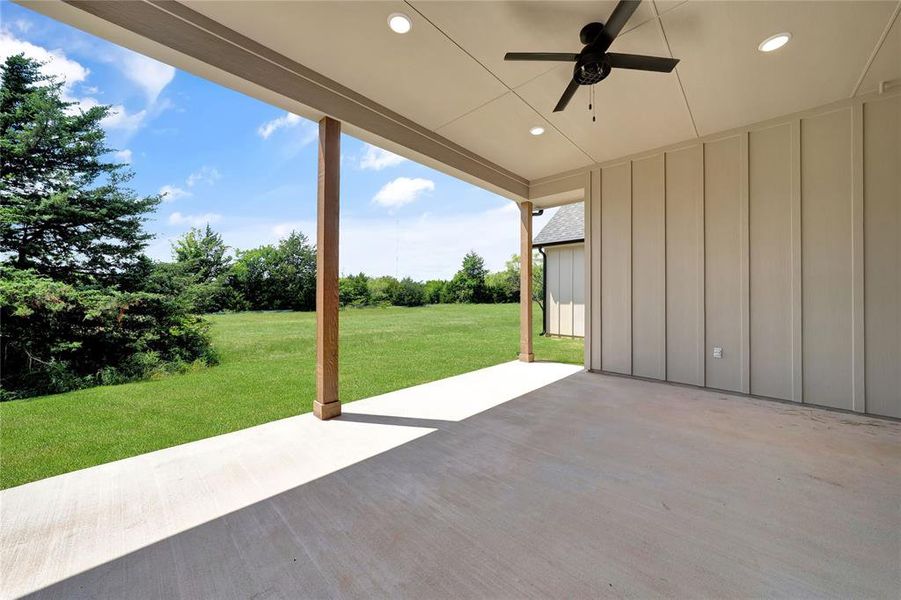 Exterior details and patio area of a home in , Caddo Mills (Image 26).