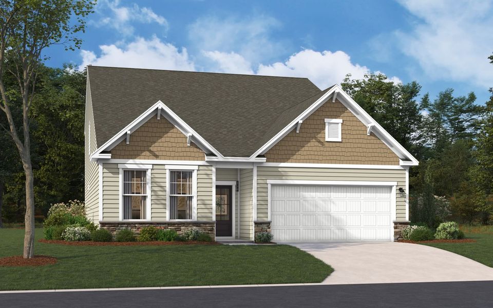 Representative exterior photo of a completed home built from the The Jefferson by Stanley Martin Homes in Green Tree Place, Anderson, SC (Image 22).
