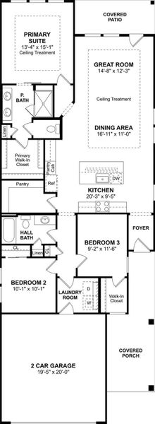 The Spring Lake floor plan by K. Hovnanian® Homes. 1st Floor shown. *Prices, plans, dimensions, features, specifications, materials, and availability of homes or communities are subject to change without notice or obligation.