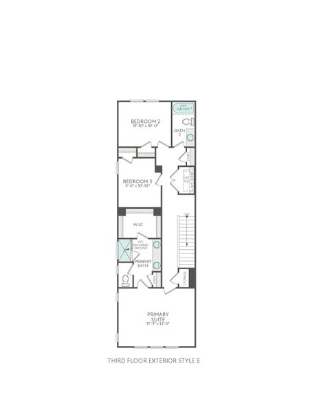 2D floor plan layout of this home in Bellflower, Charlotte, NC (Image 3).