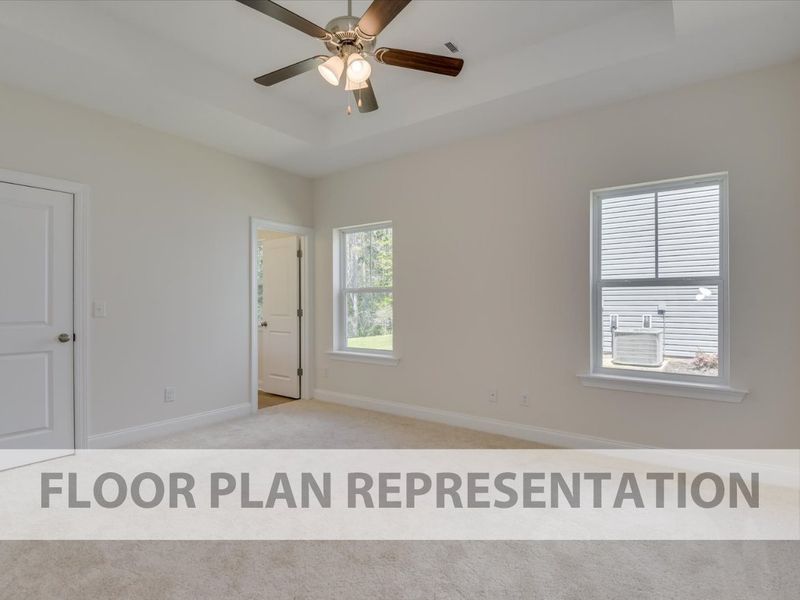 Primary Bedroom Floorplan Representation Photo 1 | The 1490 Plan by Ivey Homes Primary Bedroom Floorplan Representation Photo 1 | The 1490 Plan by Ivey Homes