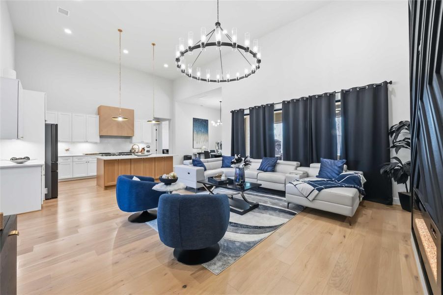 Furnished interior view inside a new home in Artavia, Conroe (Image 46).