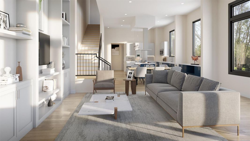 Furnished interior view inside a new home in , Houston (Image 8). Furnished interior view inside a new home in , Houston (Image 8).