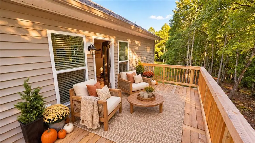 Exterior details and patio area of a home in , Blairsville (Image 11). Exterior details and patio area of a home in , Blairsville (Image 11).