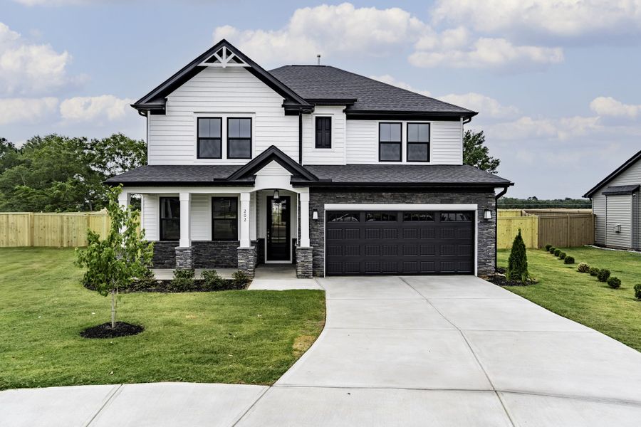 Representative exterior photo of a completed home built from the MacGregor II by Hunter Quinn Homes in The Meadows at Midway, Anderson, SC (Image 15).