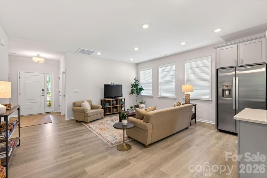 Furnished interior view inside a new home in Esplanade at Northgate, Indian Trail (Image 6).
