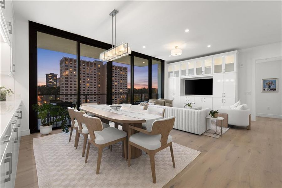 Furnished interior view inside a new home in The Dillon Buckhead, Atlanta (Image 37).