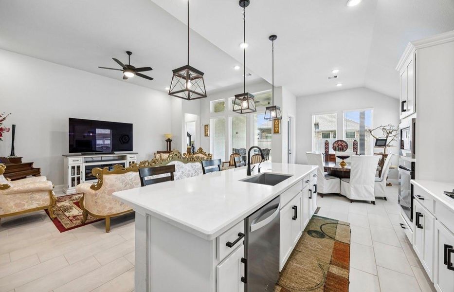 Furnished interior view inside a new home in Mavera, Conroe (Image 11).