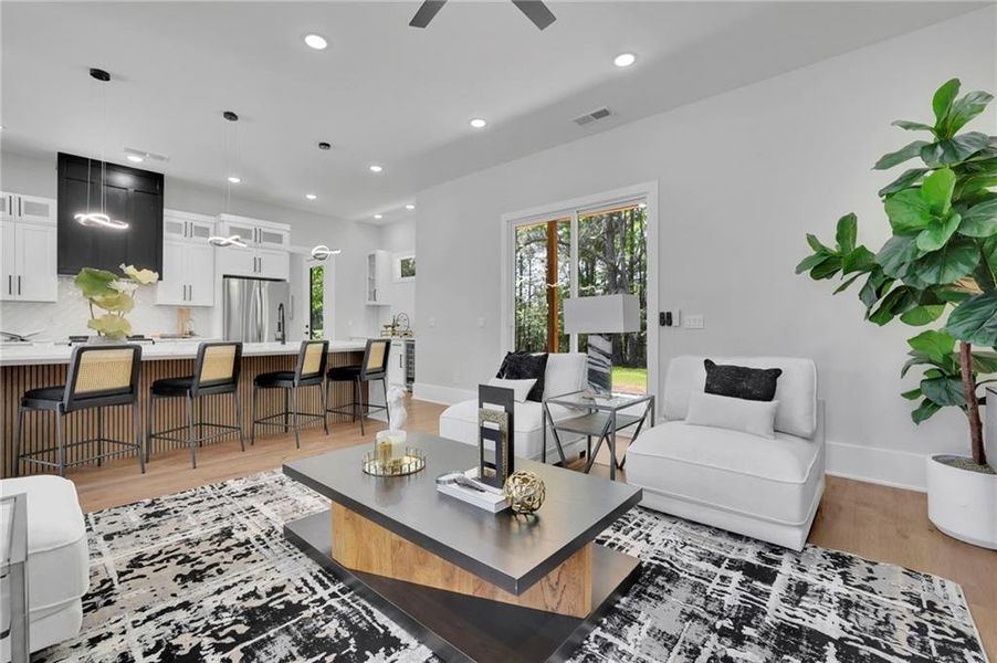 Furnished interior view inside a new home in , Kennesaw (Image 8).