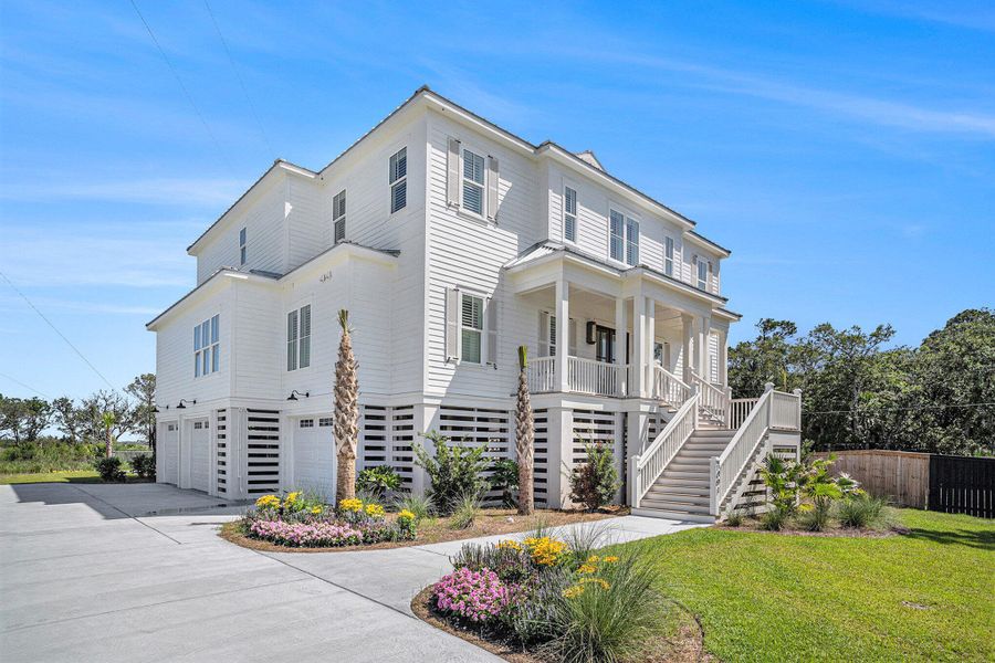 Front exterior of a new home in , Mount Pleasant, SC, highlighting curb appeal (Image 21).