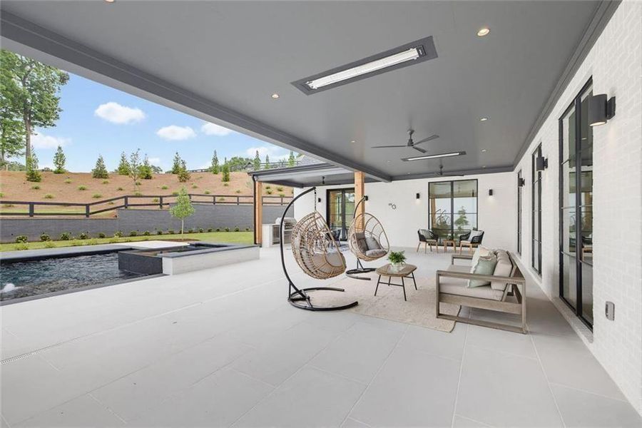 Exterior details and patio area of a home in , Canton (Image 31).