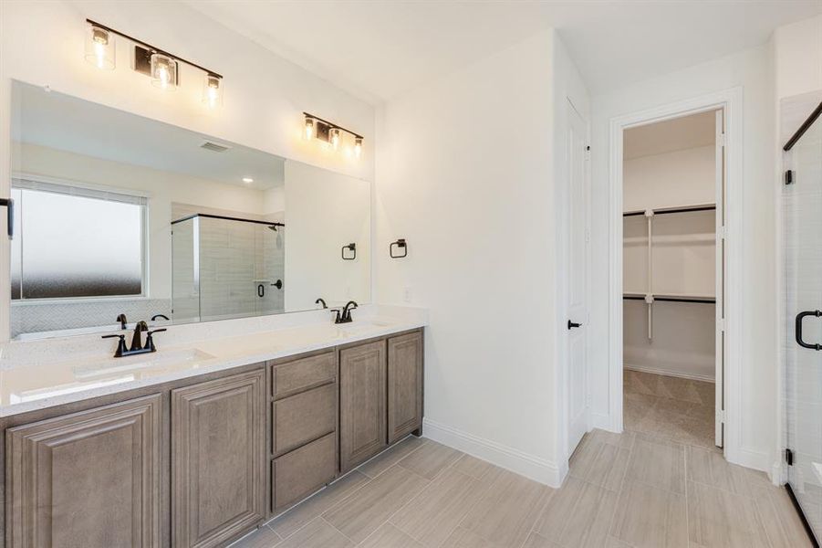 Furnished interior view inside a new home in Wildflower Ranch 60-65, Fort Worth (Image 11). Furnished interior view inside a new home in Wildflower Ranch 60-65, Fort Worth (Image 11).