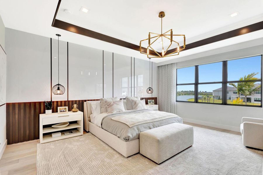 Furnished interior view inside a new home in Apex at Avenir, Palm Beach Gardens (Image 34).