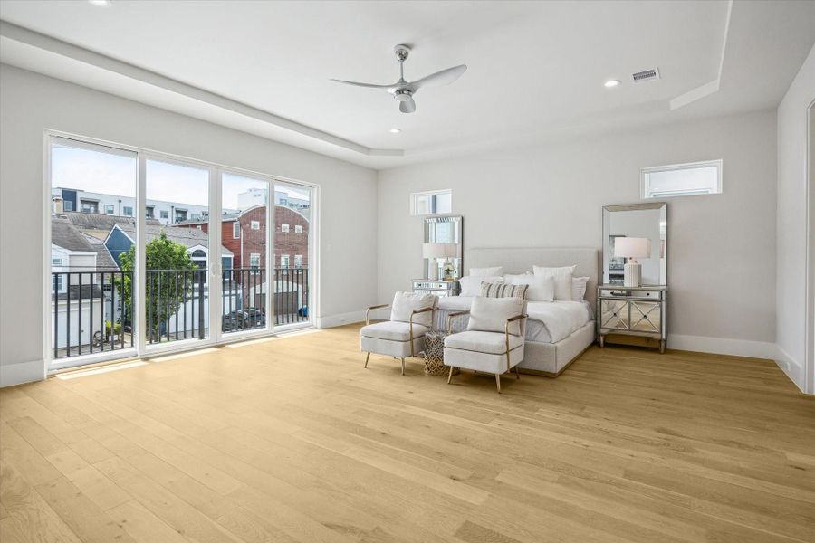 Primary suite - has a private balcony. Primary suite - has a private balcony.