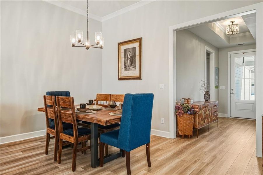 Furnished interior view inside a new home in , Hoschton (Image 19).