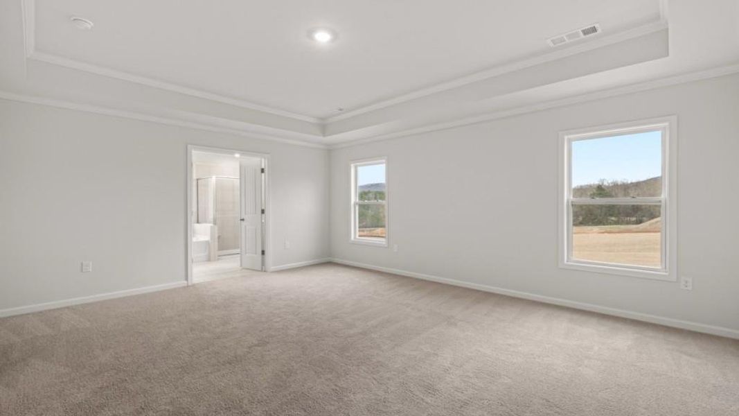 Spacious, unfurnished interior of a new home in Hamptons at Riverwood East, Dallas (Image 21).
