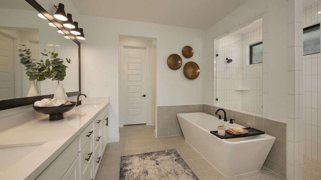 Furnished interior view inside a new home in Santa Rita Ranch - Eldorado, Liberty Hill (Image 12).