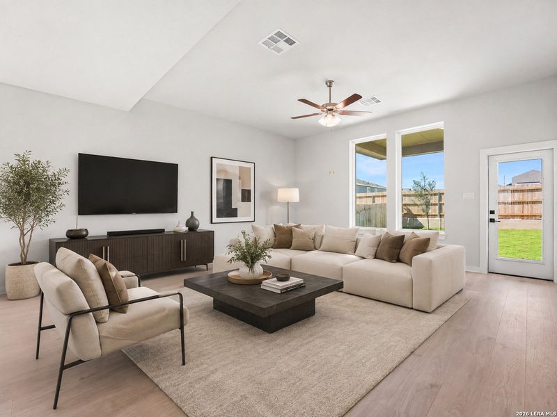 Furnished interior view inside a new home in Hunter's Ranch, San Antonio (Image 13).
