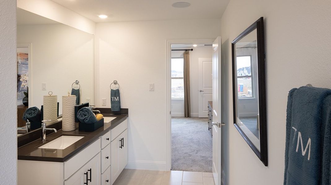 Furnished interior view inside a new home in Cross Creek Meadows, Celina (Image 8).