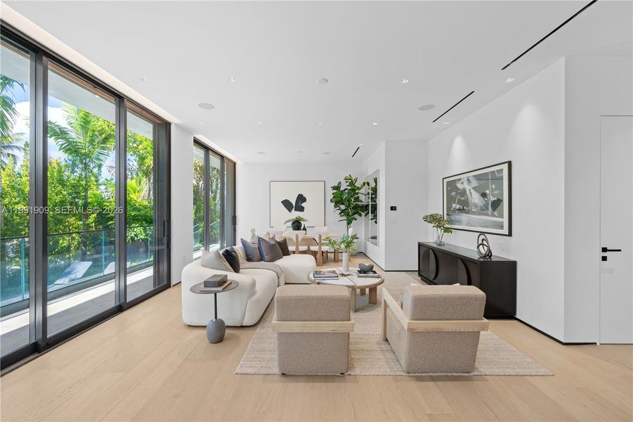 Furnished interior view inside a new home in , Miami Beach (Image 15).