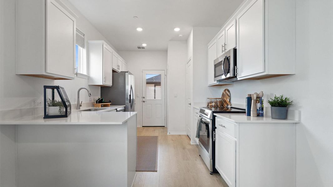 Furnished interior view inside a new home in Avery Centre, Round Rock (Image 12).