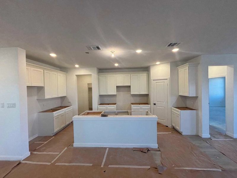Kitchen Construction Progress featuring the Serene Collection