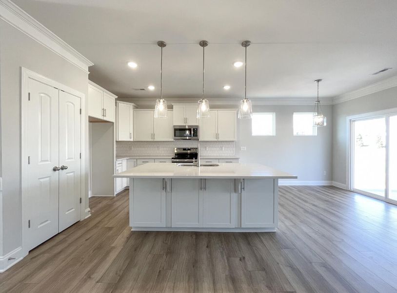 Furnished interior view inside a new home in Founders Club, Moore (Image 6).