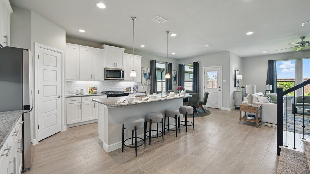 Furnished interior view inside a new home in Eagle Creek, Denton (Image 6).