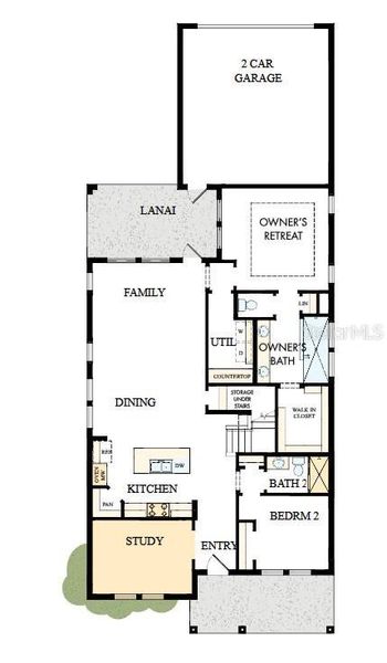 2D floor plan layout of this home in SeaFlower – Bungalow Homes, Bradenton, FL (Image 2). 2D floor plan layout of this home in SeaFlower – Bungalow Homes, Bradenton, FL (Image 2).