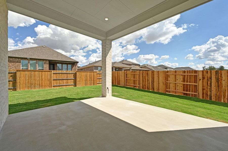 Exterior details and patio area of a home in 6 Creeks at Waterridge: 55ft. lots, Kyle (Image 2). Exterior details and patio area of a home in 6 Creeks at Waterridge: 55ft. lots, Kyle (Image 2).