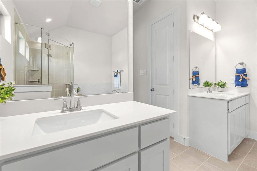 Furnished interior view inside a new home in The Parks at Panchasarp Farms - Phase 2, Burleson (Image 26). Furnished interior view inside a new home in The Parks at Panchasarp Farms - Phase 2, Burleson (Image 26).